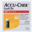 LANCETAS ACCU-CHEK FASTCLIX C/204 UNIDADES