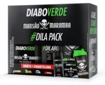 DIABO VERDE MANSÃO MAROMBA #DILA PACK SABOR FRUTAS VERMELHAS 250G + #DILABOL BLACK + COQUETELEIRA