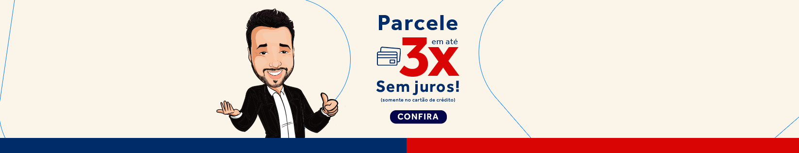 PARCELAMENTO 3X