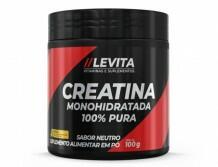 CREATINA 100% PURA MONOHIDRATADA  LEVITA SABOR NEUTRO 100G