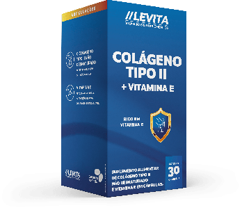 COLAGENO TIPO II + VITAMINA E LEVITA  250MG C/ 30 CAPS