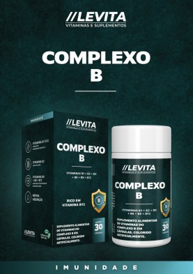 COMPLEXO B VITAMINAS B1 + B2 + B3 + B6 + B9 + B12 C/30 CAPS