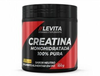 CREATINA 100% PURA MONOHIDRATADA  LEVITA SABOR NEUTRO 100G